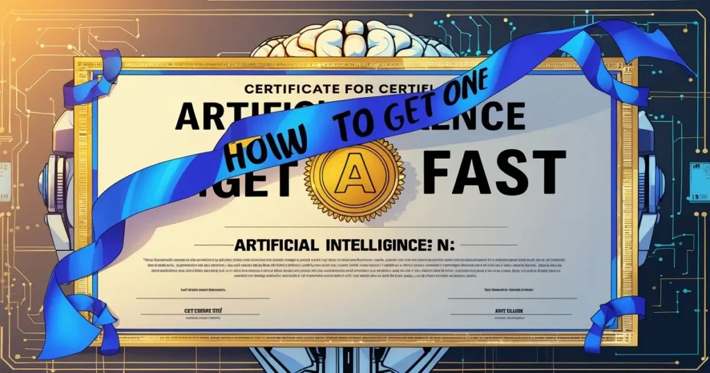 Certificate for Artificial Intelligence: How To Get One Fast